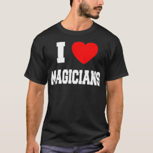 Ik hou van goochelaars t-shirt