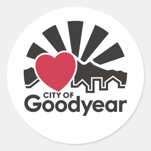 Ik hou van Goodyear Sticker Sheet (Voorkant)