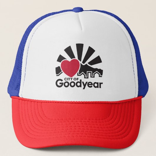 Ik hou van Goodyear Trucker Hat Pet (Voorkant)