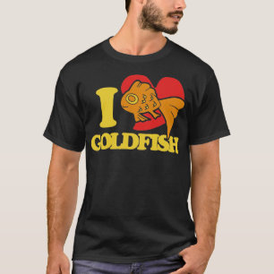 Ik hou van goudvis t-shirt