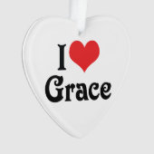 Ik hou van Grace Ornament (voorkant)