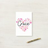 Ik hou van Grace Post-it® Notes (Op bureau)