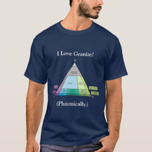 Ik hou van graniet... Plutonisch (Donker) T-shirt