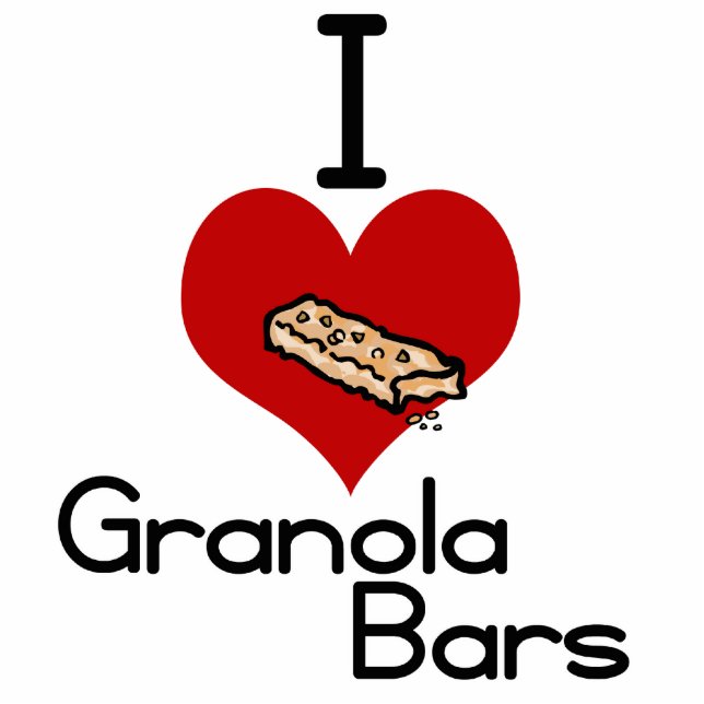 Ik hou van granola bars fotobeeldje ornament (Voorkant)