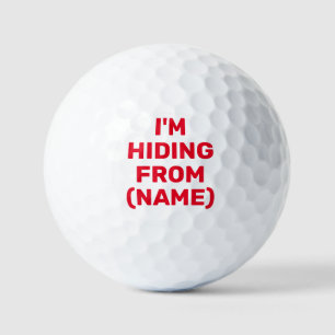 Ik hou van, grappige aangepaste persoonlijke golfballen
