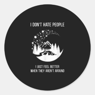 Ik hou van grappige buitenkamertjesfietsen die fie ronde sticker
