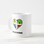 Ik hou van grappige geocaching mok (Voorkant links)