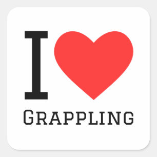 Ik hou van graven vierkante sticker