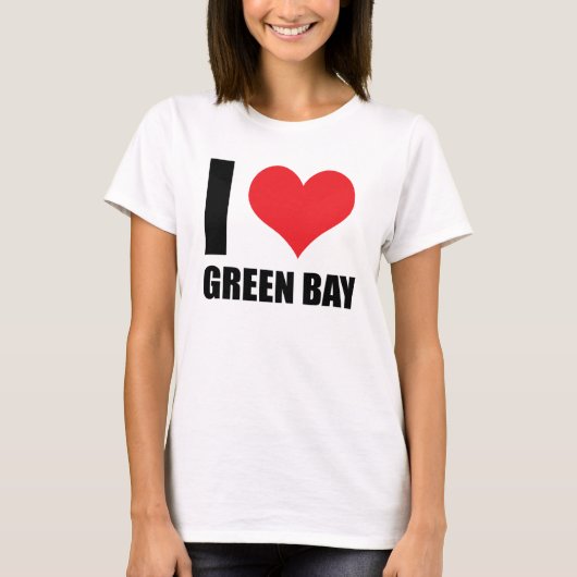 Ik hou van Green Bay T-shirt (Voorkant)