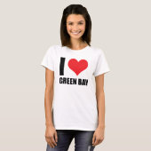 Ik hou van Green Bay T-shirt (Voorkant volledig)