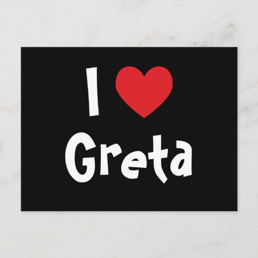 Ik hou van Greta Briefkaart (Voorkant)