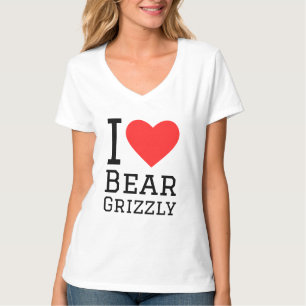 Ik hou van grizzly beer t-shirt