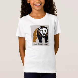 Ik hou van GRIZZLY BEREN- Dierenvriend - Wildlife T-shirt