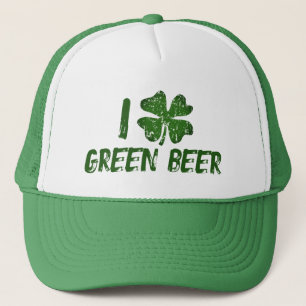 Ik hou van groen bier groen St Patrick's Day Trucker Pet
