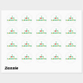 Ik hou van groentetuinieren Envelope Seals Ronde Sticker (Vel)