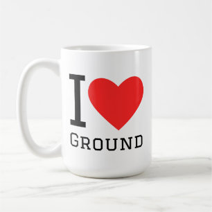 Ik hou van grond koffiemok