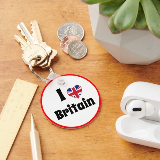 Ik hou van Groot-Brittannië en het Britse hart - r Sleutelhanger (Bureau)