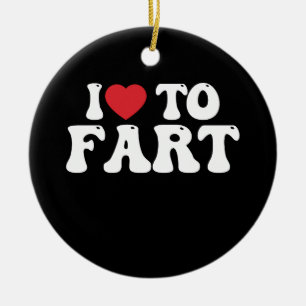 Ik Hou Van Groovy Winden Laten Keramisch Ornament