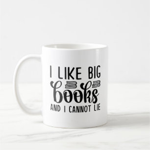 Ik hou van grote boeken en ik kan niet liegen koffiemok