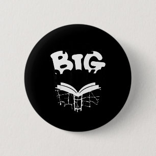 Ik hou van grote boeken grappig boek meme lezen  ronde button 5,7 cm