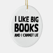 Ik hou van grote boeken keramisch ornament (Rechts)