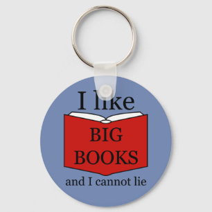 Ik hou van grote boeken sleutelhanger