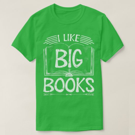 Ik hou van grote boeken t-shirt (Design voorkant)