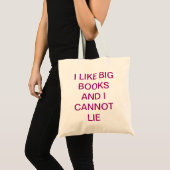 Ik hou van grote boeken tote bag (Voorkant (product))