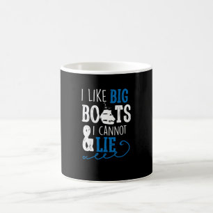 Ik hou van grote boten en ik kan niet lachen. koffiemok