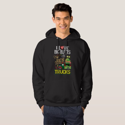 Ik hou van grote knoppen en grote busjes hoodie (Voorkant volledig)