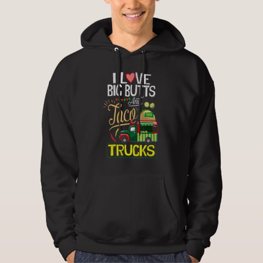 Ik hou van grote knoppen en grote busjes hoodie (Voorkant)
