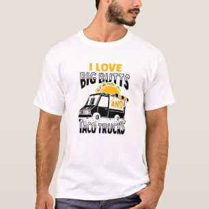 Ik hou van grote knoppen en taco Trucks Design T-shirt