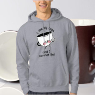 Ik hou van grote kopjes - grappige hoodie