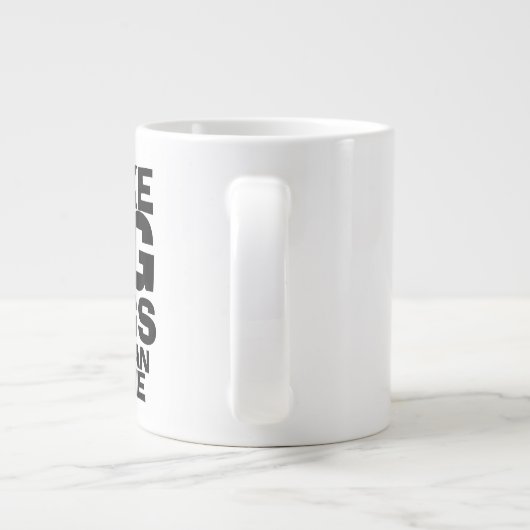 Ik hou van grote Mokken Funny Coffee Mok (Achterkant)