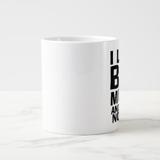 Ik hou van grote Mokken Funny Coffee Mok (Voorkant)