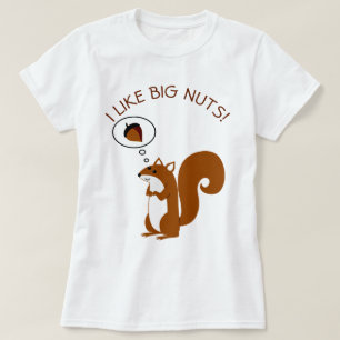 Ik hou van grote noten t-shirt
