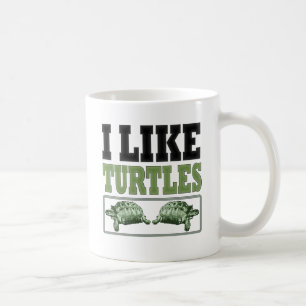 Ik hou van grote schildpadden koffiemok