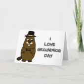 Ik hou van Groundhog Day Kaart (Voorkant)