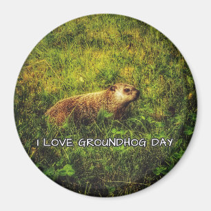 Ik hou van Groundhog Day magnet Magneet