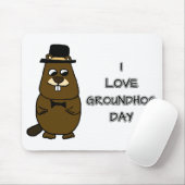 Ik hou van Groundhog Day Muismat (Met muis)