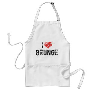 Ik hou van Grunge Standaard Schort