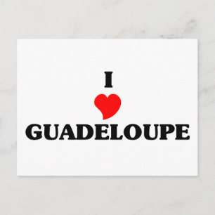 Ik hou van Guadeloupe Briefkaart