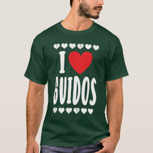 Ik hou van Guidos Italiaanse Urbane Macho Feest gr T-shirt