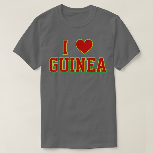 Ik hou van Guinee T-Shirt (Design voorkant)