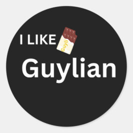 Ik hou van Guylian Ronde Sticker