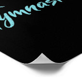 Ik hou van gymnastiek gymnasten houden van atleten poster (Hoek)