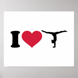 Ik hou van Gymnastiek Poster
