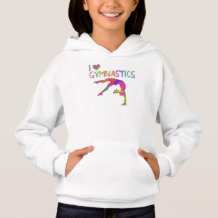 Ik hou van Gymnastiek Tie Dye Hoodie