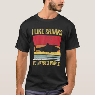 Ik hou van haaien en misschien 3 mensen 2 t-shirt