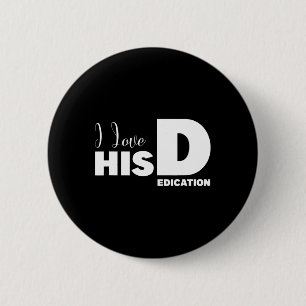 Ik hou van haar P Ik hou van zijn D-toewijding kop Ronde Button 5,7 Cm